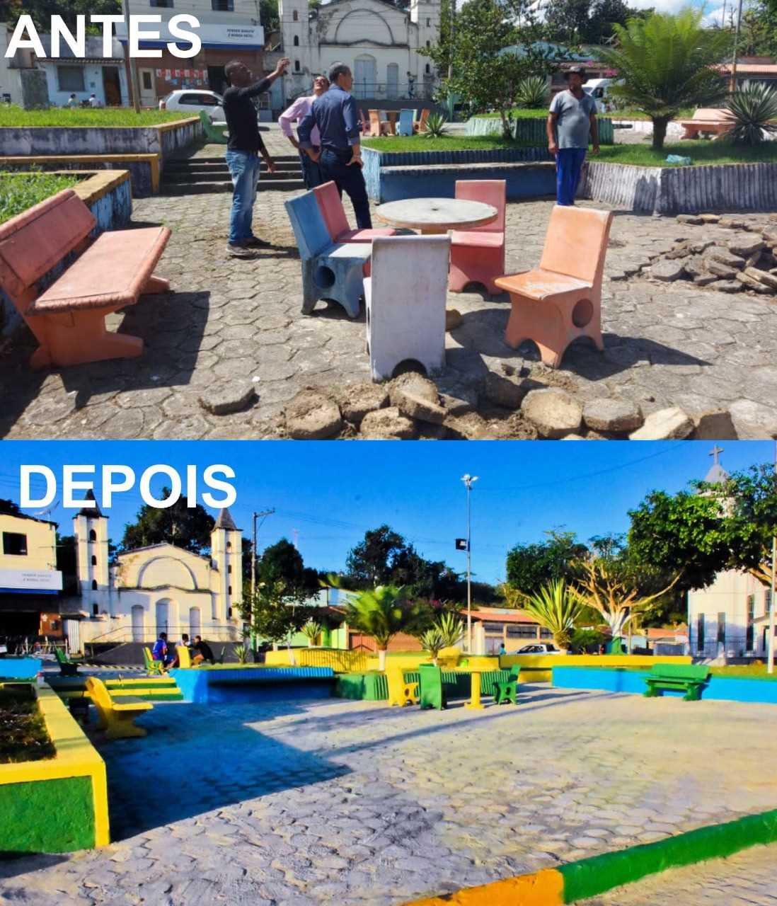 Camacã: Projeto Cidade Limpa é Mais Bonita revitaliza a Praça da Matriz em São João do Panelinha